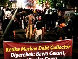 Markas Debt Collector  Di Kepung Massa Di Tegalsari Surabaya