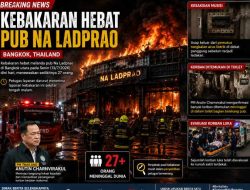 Kebakaran Hebat Melanda Pub Na Ladprao di Bangkok Utara Thailand