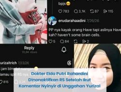 Dokter Elda Putri Rahardini, peserta Program Pendidikan Dokter Spesialis (PPDS) di RSUP Dr Sardjito, rResmi Dinonaktifkan Setelah Menjadi Sorotan akibat Komentarnya di Media Sosial
